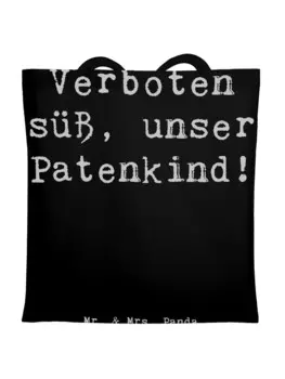 Сумка для переноски Mr & Mrs Panda Verboten s Patenkind, черный