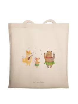 Сумка для переноски Mr & Mrs Panda Waldtiere Aloha ohne Spruch, кремовый