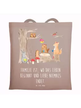 Сумка для переноски Mr & Mrs Panda Waldtiere Picknick, пастельно-коричневый
