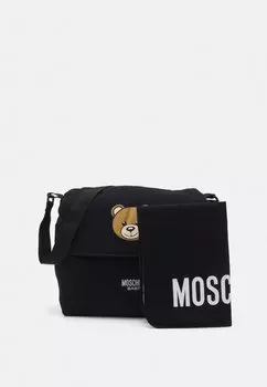 Сумка для подгузников Babychanging Bag Set Unisex MOSCHINO, черный/черный