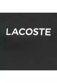 Сумка шоппер Lacoste текстильная с ремнем, черный