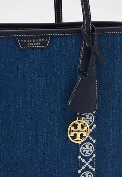 Сумка для покупок Perry Triple Compartment Tote Tory Burch, синий