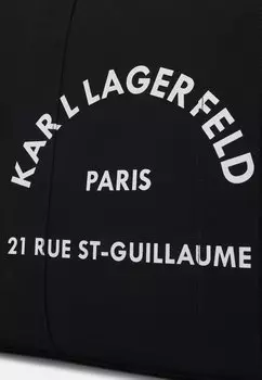 Сумка для покупок Square Large Tote KARL LAGERFELD, черная