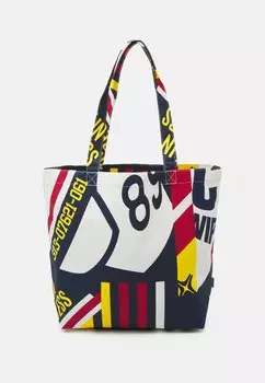 Сумка для покупок СУМКА GRAPHIC TOTE UNISEX Carhartt WIP, белый/темно-синий/красный