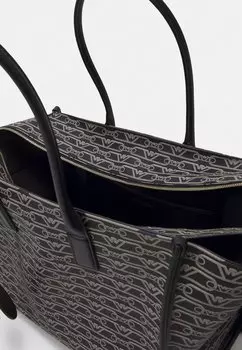 Сумка для покупок TOTE MONOGRAM M Emporio Armani, черный