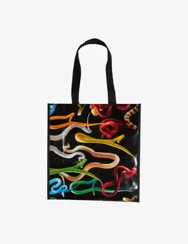 Сумка для продуктов Змеи — мульти Seletti