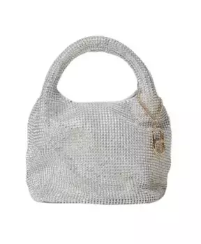 Сумка для рандеву со стразами арт. 242tb7403 Twinset, серый