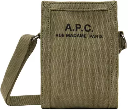 Сумка для шеи для восстановления сил цвета хаки A.P.C.