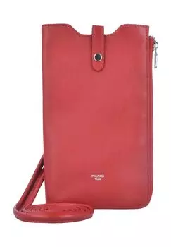 Сумка для смартфона, кожа, отделение на молнии, однотонная PICARD, цвет Rot Gesamt Breite Tiefe