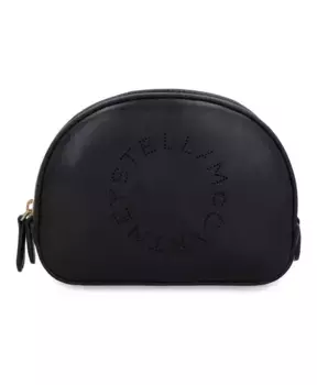 Сумка для стирки с логотипом из веганской кожи Stella Mccartney, черный