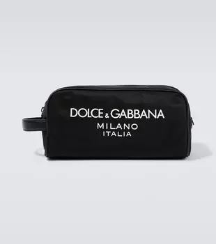 Сумка для туалетных принадлежностей с логотипом Dolce&Gabbana, черный