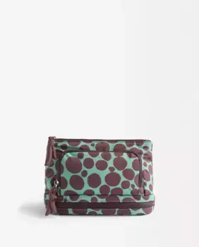 Сумка для туалетных принадлежностей с несколькими отделениями и застежкой-молнией с принтом в горошек Parfois, многоцветный