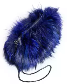 Сумка для вечеринки из меха синей лисы Maximilian