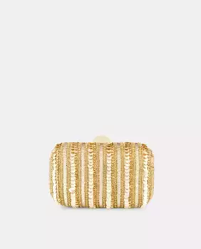 Сумка для вечеринки с пайетками и цепочкой Latouche, золотой