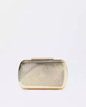Сумка для вечеринки, трансформируемая в однотонную сумку на плечо в виде клатча с магнитной застежкой Parfois, золотой
