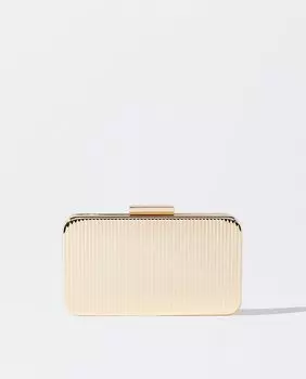 Сумка для вечеринки в стиле клатч, трансформируемая в сумку через плечо, с золотой застежкой на пуговицы Parfois, золотой