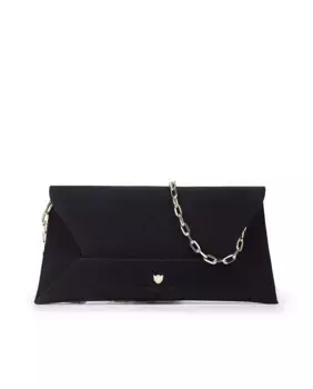 Сумка для вечеринки в стиле конверта с цепочкой Pedro Miralles, темно-синий