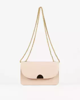 Сумка для вечеринок с эффектом лакированной кожи телесного цвета PACOMARTINEZ, цвет Nude