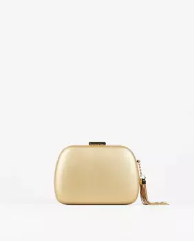 Сумка для вечеринок в стиле клатч с золотыми бусинами PACOMARTINEZ, золотой