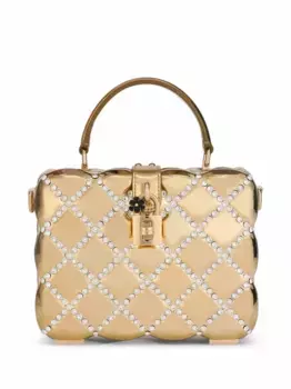 Сумка Dolce Box со стразами DOLCE & GABBANA, золотой