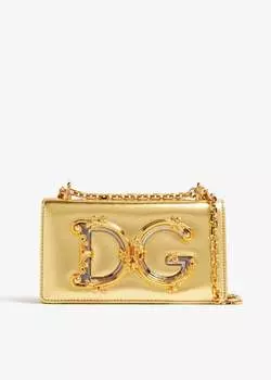 Сумка Dolce&Gabbana DG Girls Phone, золотой