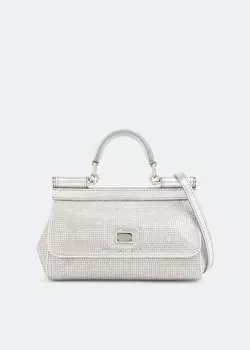 Сумка DOLCE&GABBANA Kim Sicily small top-handle bag, серебряный