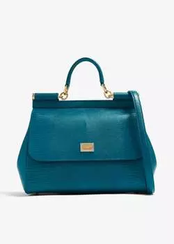 Сумка Dolce&Gabbana Large Sicily Handbag, синий