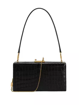 Сумка Dolce & Gabbana с тиснением под крокодила, черный