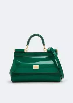 Сумка DOLCE&GABBANA Sicily small top handle bag, зеленый