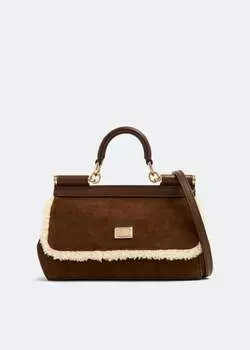 Сумка Dolce&Gabbana Small Sicily Handbag, коричневый