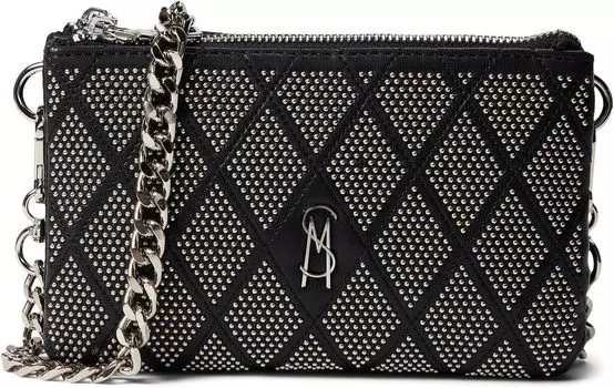 Сумка Dole-S Double Gusset Crossbody Steve Madden, цвет Black/Silver