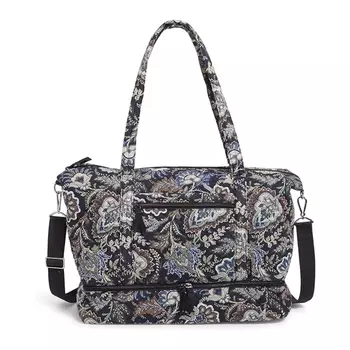 Сумка дорожная Vera Bradley Cotton Deluxe Women's, темно-синий/мультиколор