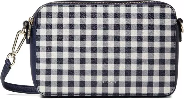 Сумка Draper James Dakota, цвет Navy Gingham/Nassau Navy Pebble