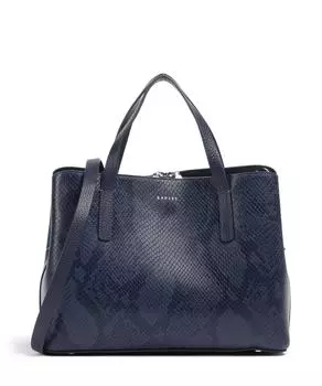 Сумка Dukes Place Icon из яловой кожи с тиснением под змею Radley London, синий