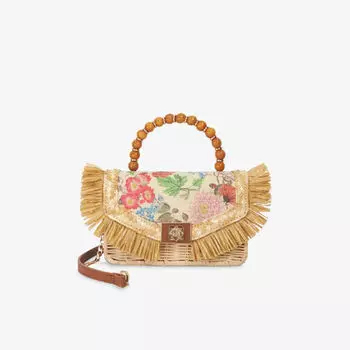 Сумка Dune Blooms с цветочным принтом, коричневый