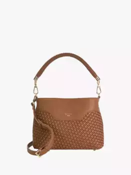 Сумка Dune Dinidelphie Medium Woven Grab, цвет tan