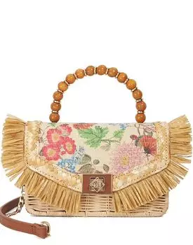 Сумка Dune London Blooms из разноцветной рафии