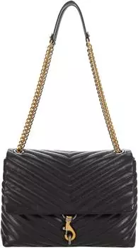 Сумка Edie Flap Shoulder Rebecca Minkoff, черный