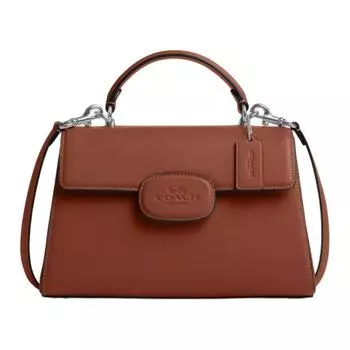 Сумка Eliza Refined из телячьей кожи, сумка через плечо, женская, палисандровое дерево COACH