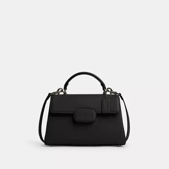 Сумка Eliza с верхней ручкой COACH, цвет gunmetal/black