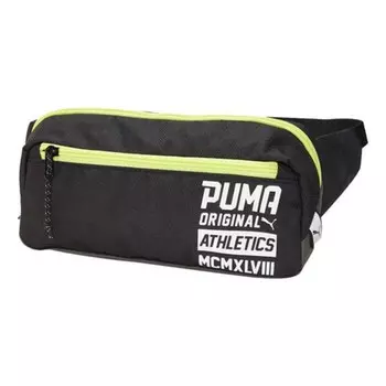 Сумка fanny backpack 'black green' Puma, черный