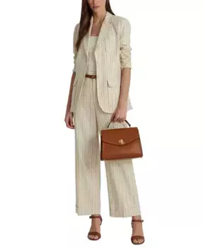 Сумка Farrah Medium Leather с верхней ручкой Lauren Ralph Lauren, коричневый