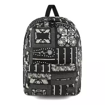 Сумка fashion printed backpack 'black white' Vans, черный