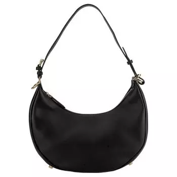 Сумка Fendigraphy из телячьей кожи с полумесяцем, сумка через плечо, женская, черная