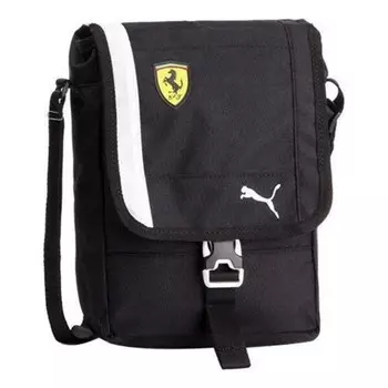 Сумка ferrari fanwear portable bag 'black white' Puma, черный