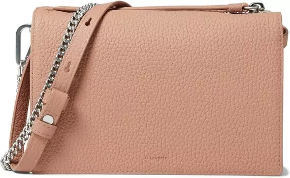 Сумка Fetch Chain Crossbody Wallet AllSaints, цвет Terracotta Pink