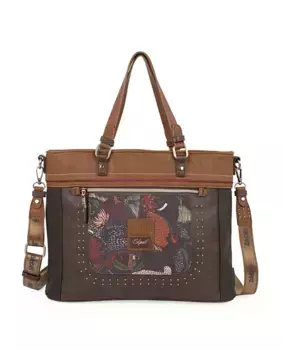 Сумка Fiorella с плечевым ремнем коричневого цвета SKPAT, коричневый