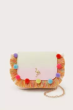 Сумка Flamingo с помпоном Monsoon, розовый