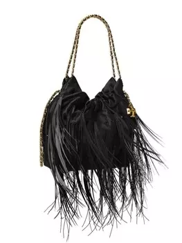 Сумка Fleming Mini Hobo Tory Burch, черный