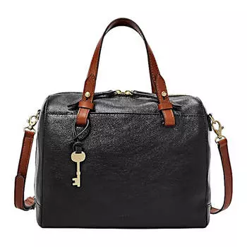 Сумка Fossil Women's Rachel Satchel Purse, черный/коричневый